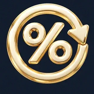 Gold percent symbol — CuntSpin