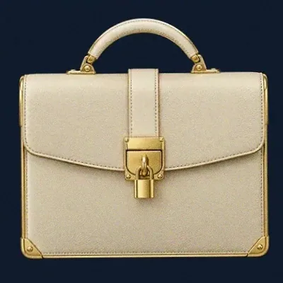 Locked leather briefcase — CuntSpin