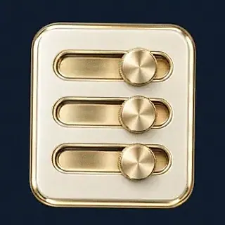 Three-knob control panel — CuntSpin
